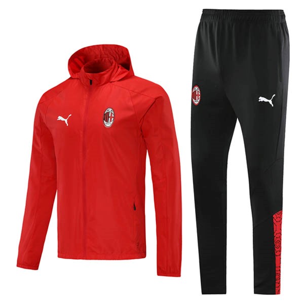 Rompevientos AC Milan Conjunto Completo 2021/22 Rojo Negro